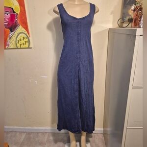 Daily Practice Navy Cotton Maxi Dress M